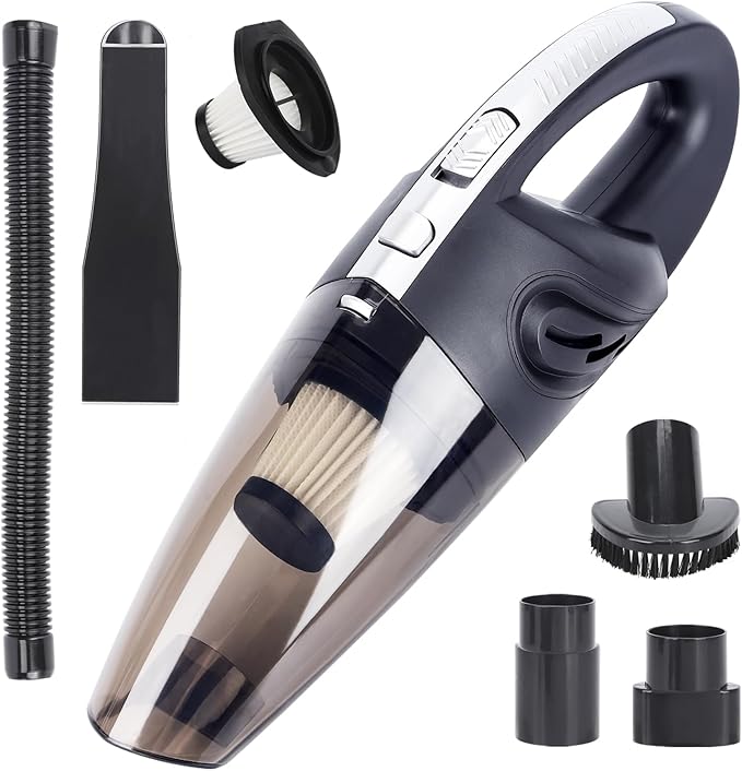 🧹 Aspiradora de Mano Inalámbrica Recargable – Potencia Compacta para una Limpieza Eficiente