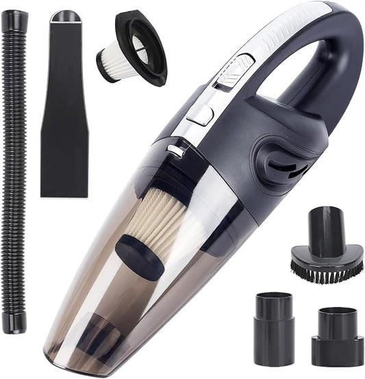 🧹 Aspiradora de Mano Inalámbrica Recargable – Potencia Compacta para una Limpieza Eficiente